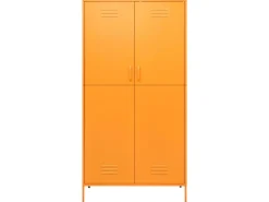 Schränke^vidaXL Kleiderschrank Senfgelb 90x50x180 cm Stahl