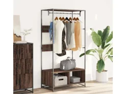 Garderoben^vidaXL Kleiderständer Braun Eichen-Optik 90x50x180 cm Holzwerkstoff 849298