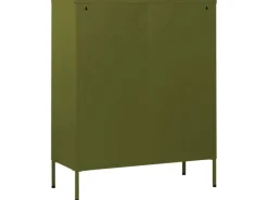 Sideboards^vidaXL Kommode Olivgrün 80x35x101,5 cm Stahl