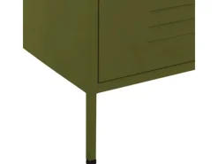 Sideboards^vidaXL Kommode Olivgrün 80x35x101,5 cm Stahl