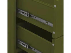 Sideboards^vidaXL Kommode Olivgrün 80x35x101,5 cm Stahl