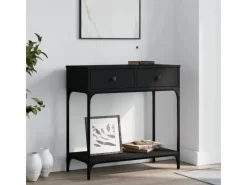 vidaXL Konsolentisch Schwarz 75x34,5x75 cm Holzwerkstoff Modell 1