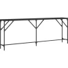 Tische^vidaXL Konsolentisch Schwarz 200x29x75 cm Holzwerkstoff