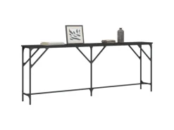 Tische^vidaXL Konsolentisch Schwarz 200x29x75 cm Holzwerkstoff