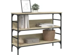 Tische^vidaXL Konsolentisch Sonoma-Eiche 100x32x75 cm Holzwerkstoff Modell 2