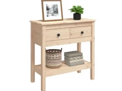 vidaXL Konsolentisch 75x35x75 cm Massivholz Kiefer