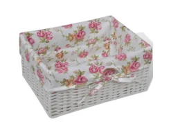 Kommode^vidaXL Korb-Kommode mit 1 Schublade und 3 Körben Weiß Paulownia-Holz