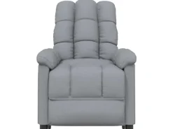 vidaXL Massagesessel Hellgrau Stoff Modell 37