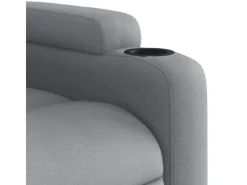 Sessel^vidaXL Massagesessel Hellgrau Stoff Modell 5