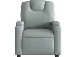 vidaXL Massagesessel Hellgrau Stoff Modell 4