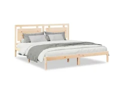 vidaXL Massivholzbett Extra Lang ohne Matratze 200x220 cm 3309207