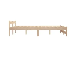 vidaXL Massivholzbett Kiefer 120x200 cm649442