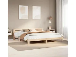 Betten^vidaXL Massivholzbett ohne Matratze 180x200 Kiefernholz 855558