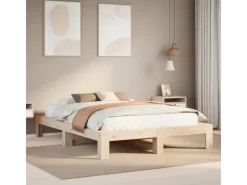 Betten^vidaXL Massivholzbett ohne Matratze 140x200 cm Kiefernholz 3308738