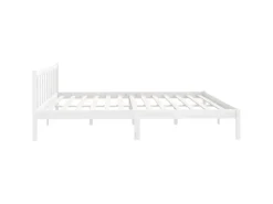 vidaXL Massivholzbett Weiß Kiefer 200x200 cm923563