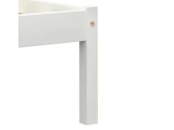 vidaXL Massivholzbett Weiß Kiefer 160x200 cm617194