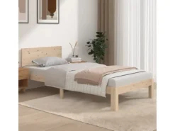 vidaXL Massivholzbett 90x190 cm 3FT Single1136836