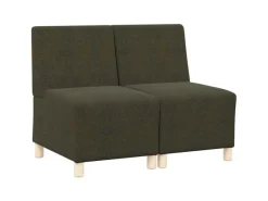 vidaXL Modulares Sofa ohne Armlehnen 2 Stk 55 x 74 x 82 cm 3399791