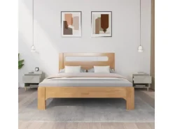 vidaXL Nachttische 2 Stk Betongrau 50x46x50 cm Holzwerkstoff