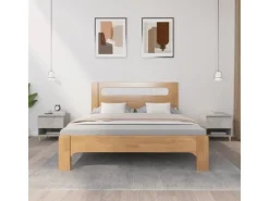 vidaXL Nachttische 2 Stk Betongrau 50x46x50 cm Holzwerkstoff