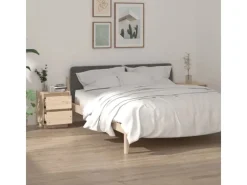 vidaXL Nachttische 2 Stk 40x35x50 cm Massivholz Kiefer