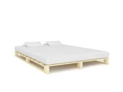 Betten^vidaXL Palettenbett Massivholz Kiefer 180x200 cm619006