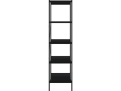 vidaXL Regal mit 5 Böden Schwarz 80x40x163 cm