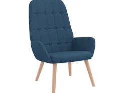 Sessel^vidaXL Relaxsessel Blau Stoff 4102646