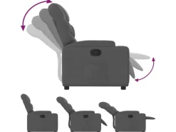 Sessel^vidaXL Relaxsessel Dunkelgrau Stoff Modell 59