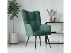 Hocker|Sessel^vidaXL Relaxsessel Dunkelgrün Samt Modell 9