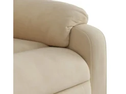 vidaXL Relaxsessel Elektrisch Creme Mikrofasergewebe Modell 4