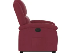 Sessel^vidaXL Relaxsessel mit Aufstehhilfe Elektrisch Weißrot Stoff Modell 7