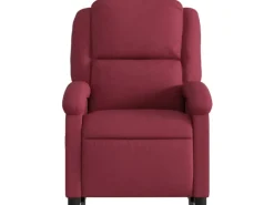 Sessel^vidaXL Relaxsessel mit Aufstehhilfe Elektrisch Weißrot Stoff Modell 7