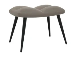 Sessel|Hocker^vidaXL Relaxsessel mit Hocker Hellgrau Samt Modell 5