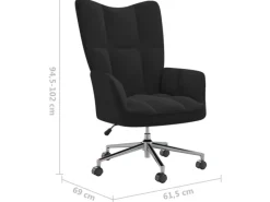 Sessel^vidaXL Relaxsessel Schwarz Samt Modell 13