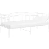 vidaXL Schlafsofa Bettgestell Weiß Metall 90x200 cm650988