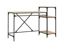 Weitere Regale^vidaXL Schreibtisch mit Regal Sonoma-Eiche 135x50x90 cm Holzwerkstoff 826710