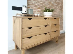 Sideboards|Kommode^vidaXL Schubladenschrank OTTA 113,5x39,5x73 cm Massivholz Kiefer