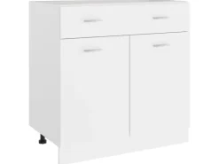 Schränke^vidaXL Schubunterschrank Weiß 80x46x81,5 cm Holzwerkstoff