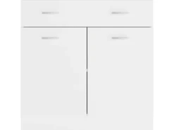 Schränke^vidaXL Schubunterschrank Weiß 80x46x81,5 cm Holzwerkstoff