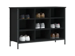 Regale Schwarz^vidaXL Schuhregal 100x35x70 cm Holzwerkstoff 831843