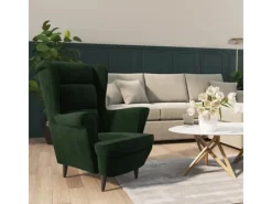 Sessel^vidaXL Sessel Dunkelgrün Samt Modell 1