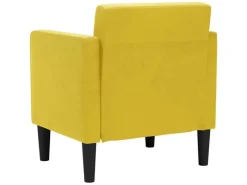 Sessel^vidaXL Sessel mit Armlehnen Gelb 53 cm Samt 4100558
