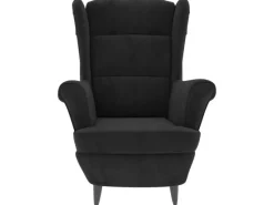 vidaXL Sessel Schwarz Samt Modell 3