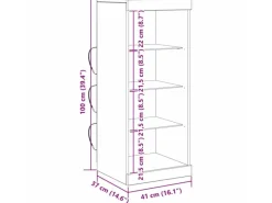Vitrinen^vidaXL Sideboard 41 x 37 x 100 cm Holzwerkstoff 863054