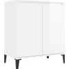 Kommode^vidaXL Sideboard Hochglanz-Weiß 60x35x70 cm Holzwerkstoff 806082