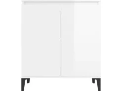 Kommode^vidaXL Sideboard Hochglanz-Weiß 60x35x70 cm Holzwerkstoff 806082