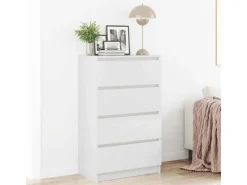 Sideboards^vidaXL Sideboard Hochglanz-Weiß 60x35x98,5 cm Holzwerkstoff 800537