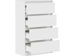 Sideboards^vidaXL Sideboard Hochglanz-Weiß 60x35x98,5 cm Holzwerkstoff 800537