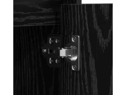 vidaXL Sideboard mit LED Schwarz Eichen-Optik 71 x 34,5 x 75 cm 869651